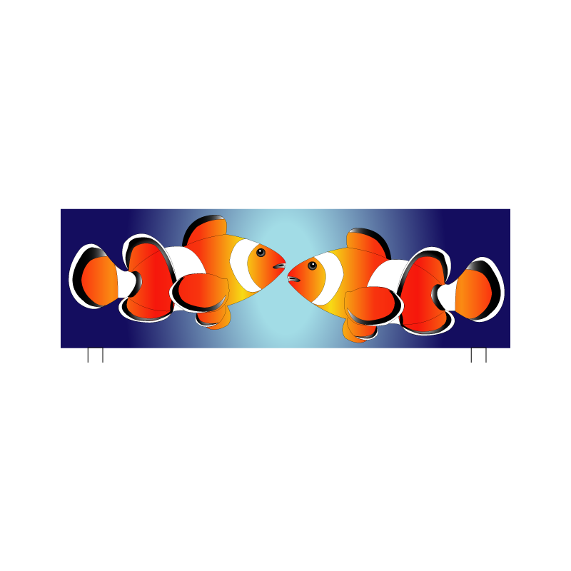 Soubassement alu nemo 50cm x 140cm