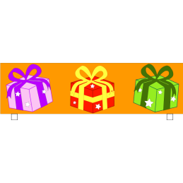 Soubassement alu cadeaux 50cm x 140cm