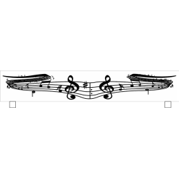 Soubassement alu partition 30cm x 140cm