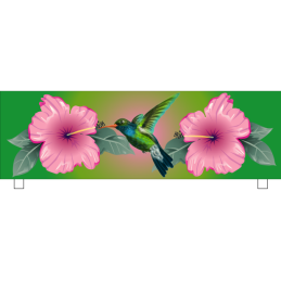 Soubassement alu colibri 50cm x 140cm