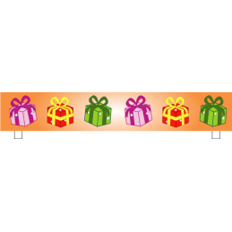 Soubassement alu cadeaux 30cm x 140cm