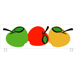Soubassement alu pommes 50cm x 140cm