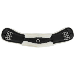 Sangle courte noir avec fourrure synthétique