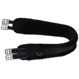 Sangle noir avec fourrure synthétique