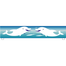 Soubassement en bois dauphins