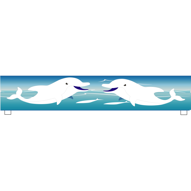 Soubassement en bois dauphins