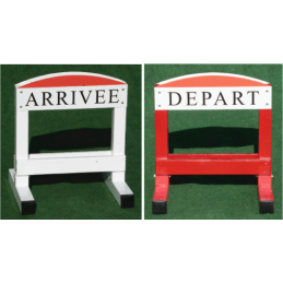 1 jeu (1 arrivée+1 départ) en alu